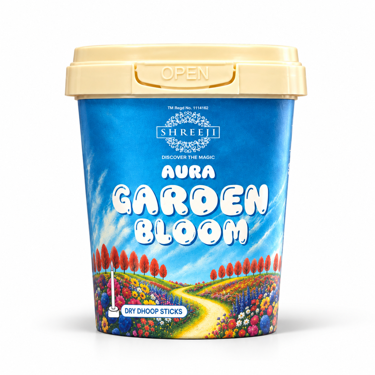 Aura Garden Bloom Dry Dhoop Sticks - Shreeji Agarbatti pack