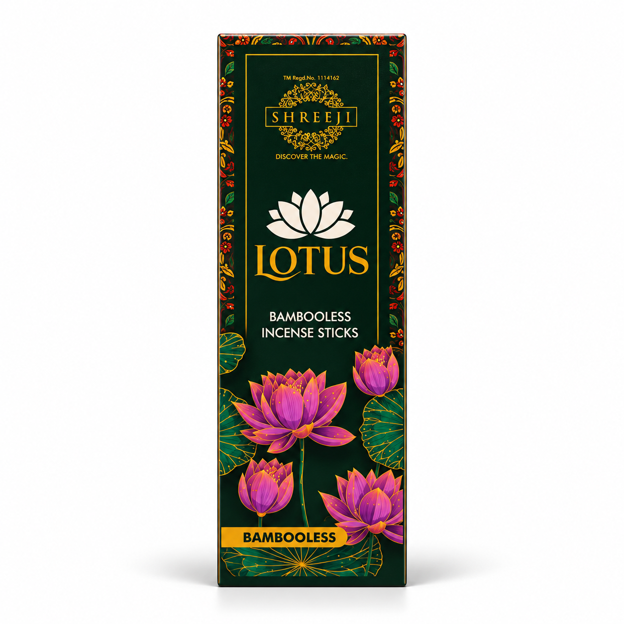 Lotus Bambooless Incense Sticks - Shreeji Agarbatti pack