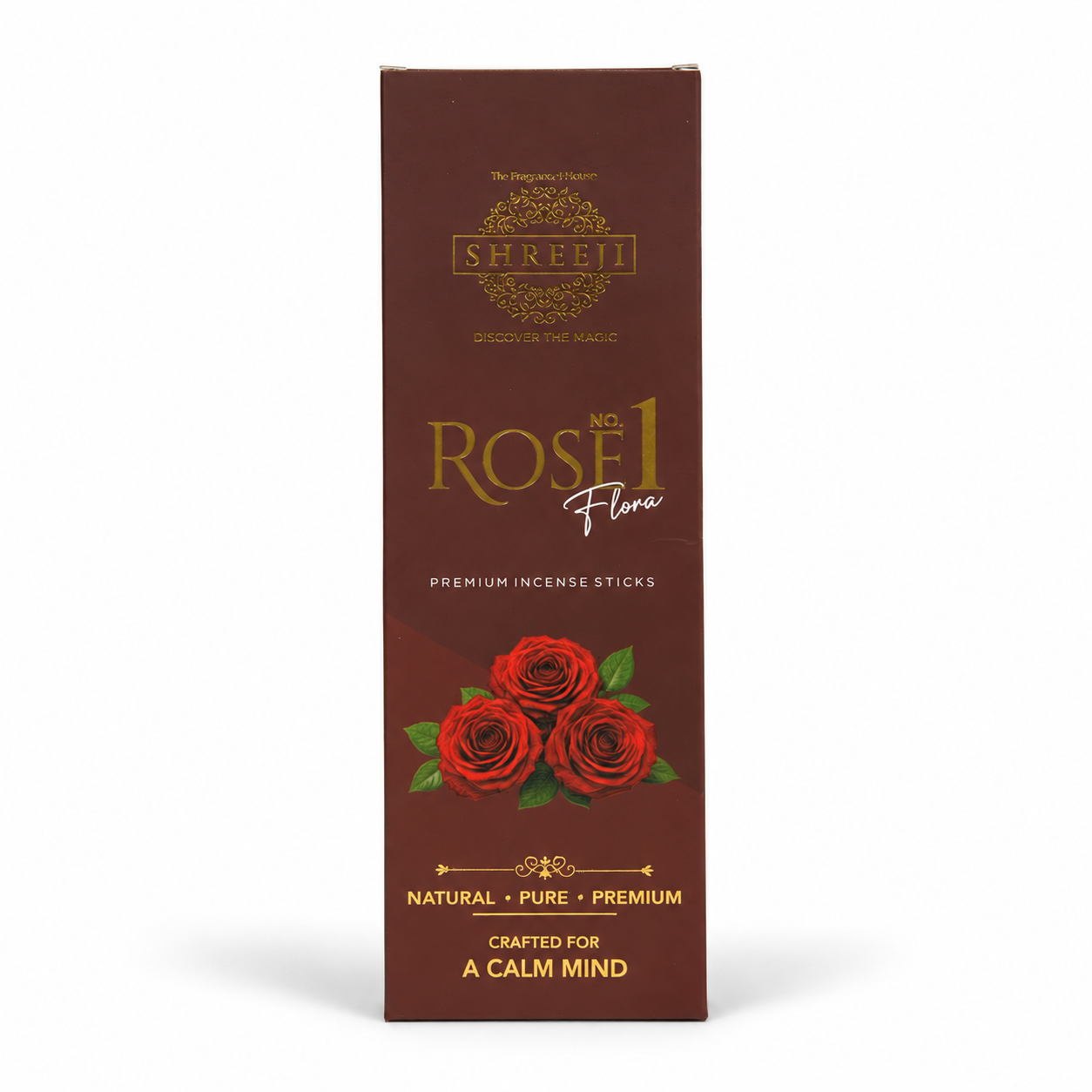 Rose No.1 Flora Premium Incense Sticks - Shreeji Agarbatti pack