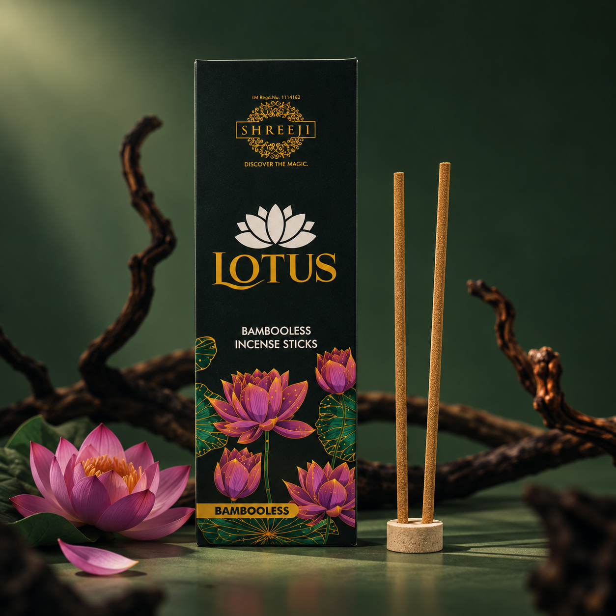 Lotus Bambooless Incense Sticks - lifestyle image 1