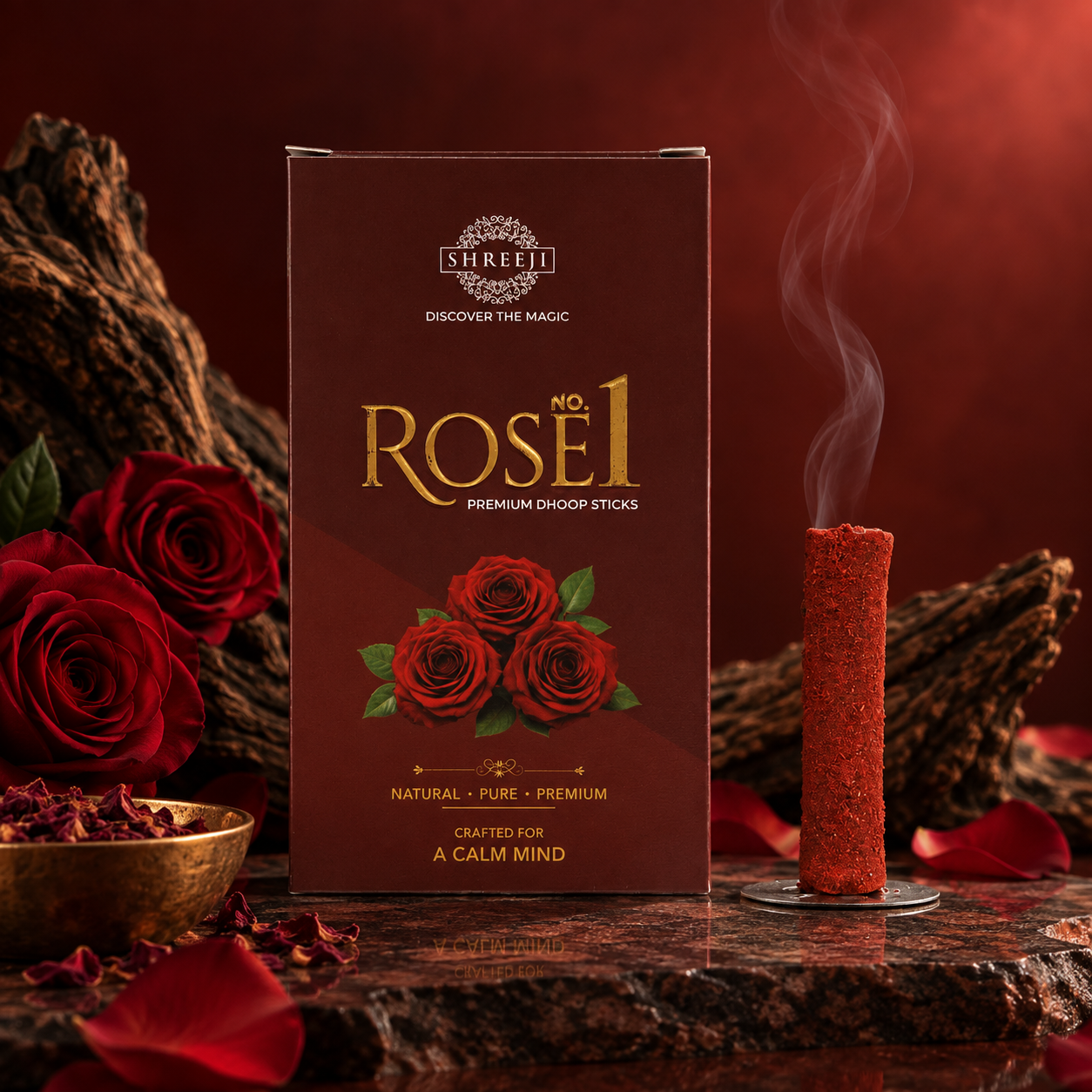 Rose No.1 Premium Dhoop Sticks - lifestyle image 1